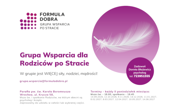Grupa Wsparcia dla Rodziców po Stracie – Nowy cykl spotkań 2026/2027