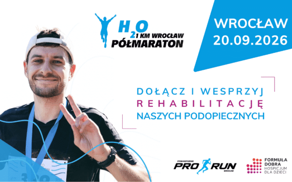 Pobiegnijmy razem! H2O Wrocław Półmaraton dla Hospicjum „Formuła Dobra”