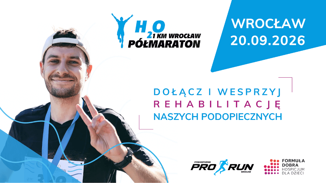 H2O Wrocław Półmaraton wspiera Formułę Dobra