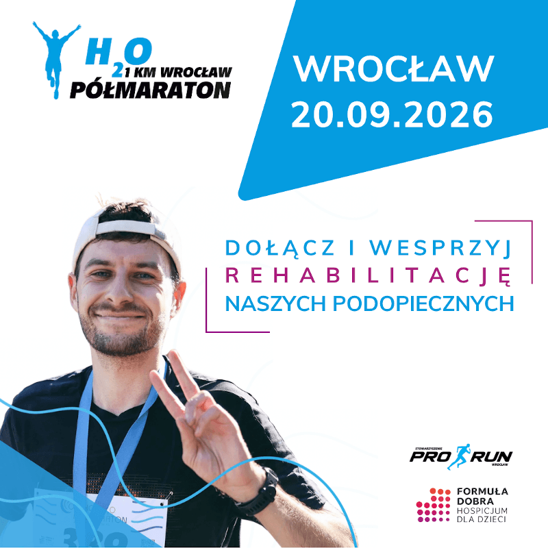 H2O Półmaraton Wrocław - dołącz i wesprzyj rehabilitację naszych podopiecznych
